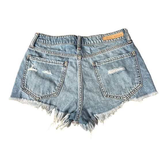 Cello High Rise Fray Hem Destroy Short - Picture 5 of 6